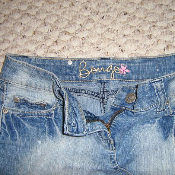 Bongo jean skirt with lace trim - Picture 2 of 3